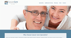 Desktop Screenshot of cancercarespecialists.org
