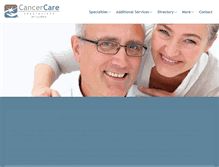 Tablet Screenshot of cancercarespecialists.org
